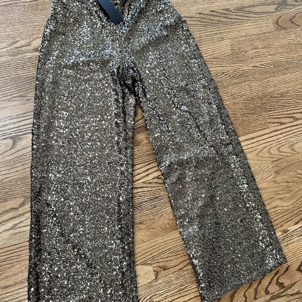 Banana Republic Elastic Waist Sparkling Sequin Pants